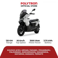 Polytron Fox 350 - Battery as Service - Electric Sepeda Motor Listrik - OTR Aceh, Medan, Palembang,