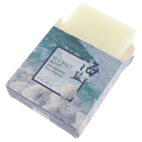 Skin Care Cleaning Nourishing Whitening Acne Treatment Mite Removal Oil-Control Face Soap Goat Milk Sea Salt Soap