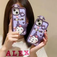 Anime Sanrio Anime Kawaii Girl Phone Case for Iphone15Promax 14 13 12 11Pro Fall Prevention Mobile Phone Protective Shell