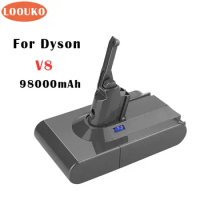 21.6V 98000mAh Dyson V8 Absolute Handheld Vacuum Cleaner Replacement Battery Dyson V8 Battery V8 Series SV10 Battery