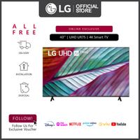 LG 43ur7550psc 43 "UHD ur7550 4K Smart TV (online exclusive) with LG Magic Remote free table top set
