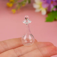 1:12 Dollhouse Miniature Clear Red Wine Liquor Bottle Model Kitchen Accessories For Doll House Decor Kids Pretend Play Toys