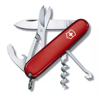 【Victorinox 瑞士維氏】瑞士刀 COMPACT15用刀-紅(1.3405)