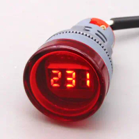 22mm voltmeter Voltage relay AC50~500V volt gauge voltage meter volt meter Indicator lamp voltage meter