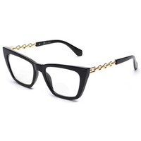 JM Photochromic Bifocal Reading Glasses for Women, Cat Eye Blue Light Glasses, Black &amp; Tortoise