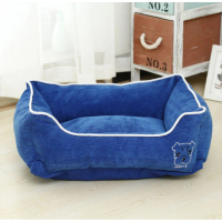 寵物床-可拆洗方形貓窩狗床（寶藍色）（50*40*17cm）#DADADI#Y08-04376 