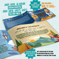 Buku Hafalan 40 Hadits Qudsi Shahih Pendek Bergambar Anak SD-SMP Art Paper Full Colour Font Besar