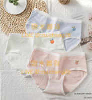 三角可愛卡通內褲女 純棉抗菌抑菌學生中腰韓版 可愛全棉女士少女風三角內褲【雲木雜貨】