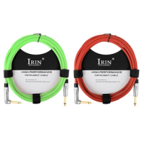 IRIN Guitar Audio Cable Connection Cable 3M Bass Guitar Amplifier Cables AMP Cord Copper Electric Acoustic Guitar Accessories