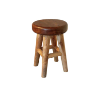 【吉迪市柚木家具】柚木圓板凳 EFACH029(椅子 休閒椅 圓板凳 仿古 吧台椅)