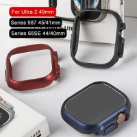 PC Hard Case for Apple Watch Ultra 2 49mm 45mm 41mm 44 38 40mm Lightweight Frame Bumper for iWatch series 9 8 7 6 5 4 SE Ultra 2