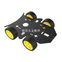 4WD智能小車機器人底盤套件DIY四驅亞克力鋁合金屬底板TT馬達電機[領邦五金配件]