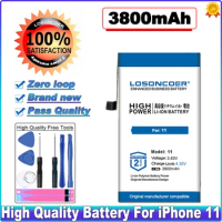LOSONCOER 0 Cycle 100% New 3600-4500mAh 11 11 Pro 11 Pro Max Battery for Apple iPhone 11 11 Pro 11 Pro Max Mobile Phone Battery