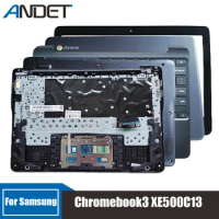 New For Samsung Chromebook3 XE500C13 Lcd Back Rear Lid Bezel Palmrest Upper Case Keyboard Notebook Bottom Shell Accessories