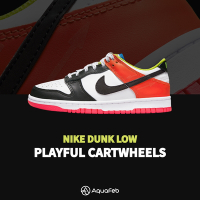 Nike Dunk Low GS 女鞋 大童 黑白紅色 運動 休閒鞋 DV1752-101