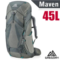 【美國 GREGORY】MAVEN45 女專業健行登山背包(附全罩式防雨罩+可調式懸架系統)/126837 氦灰綠