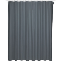 《KELA》Largo防水浴簾(黑240cm) | 乾溼分離 浴室隔簾