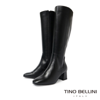 Tino Bellini 義大利進口牛皮經典馬靴FWWV003-1(黑)