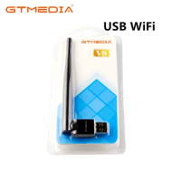 GTmedia 2.4GHz USB WiFi With AntennaWork For aV7HD V7 PRO V7 TT V7 S2X Digital Satellite Receiver Set Top TV Box