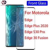 10Pcs Touch Screen Panel Replacement For Motorola For Moto Edge Plus 2020 S30 Pro 30 Fusion LCD Front Outer Glass Lens With OCA