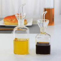 Kalis bocor Kaca Pengedar Minyak Telus 150/200/450ml Bekas Perasa Cruet Pourer Perasa