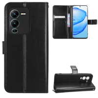 Flip Wallet PU Leather Case for Vivo S15 Pro Mobile Phone Case Cover with Card Slot Holders Vivo V25 Pro/Vivo Y33S/Vivo S15 Pro