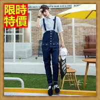 吊帶褲背帶長褲-韓版時尚牛仔休閒男褲子69s25【獨家進口】【米蘭精品】
