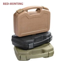 ABS Pistol Case Tactical Hard Pistol Case Paintball Gun Case Padded Foam Lining for hunting airsoft Holster 33.5x27x8.7cm