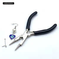 Nickel Iron Stainless Steel DIY Jewelry Pliers For Wire Wrapping Round Nose Wire Looping Pliers For Jewelry Making Handmade Tool
