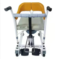 Home Care medical shift Adjustable Lifting Manual Patient Transfer Commode Chair