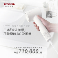 【TESCOM】專業羽量級負離子BLDC吹風機 TD760TW