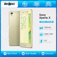 Original Sony Xperia X F5121 F5122 4G LTE Mobile Phone 5.0'' 3GB RAM 32GB ROM 23MP+13MP Camera WiFi Hexa-Core Android CellPhone