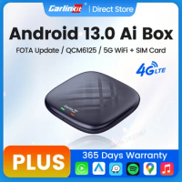 CarlinKit CarPlay Ai Box Android 13 Plus or Android 11 Smart Car Box Android Auto Wireless CarPlay 4GLTE for Audi Mazda VW Haval