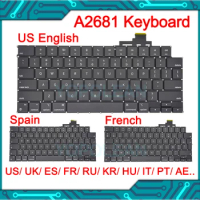 New Laptop Keyboard For MacBook Air M2 13.6" Retina A2681 Keyboard US UK English French German Spain EU 2022 Year