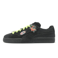 Puma x X-Girl 休閒鞋 Suede 女鞋 黑 綠 聯名 麂皮 撞色 不修邊 板鞋 39625101