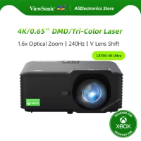 Viewsonic 4K Tri-Color Laser Projector LX700-4K Ultra 0.65" DMD Xbox 1440P@120Hz Video Beamer Cinema For Gaming Home Theater