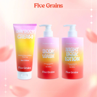 [I] Bộ ba giúp dưỡng trắng chuyên sâu Niacinamide, Alpha-Arbutin Five Grains (Sữa tắm 500ML & Kem dư