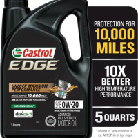 Castrol Edge 0W-20 Advanced Full Synthetic Motor Oil, 5 Quarts, Pack of 3
