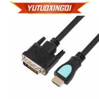 1080P Video Bidirectional Mutual Conversion HDMI-compatible to DVI Cable Computer Projector For DVI 24+1 Interface Devices