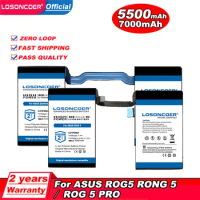 LOSONCOER 5500mah-7000mAh C21P2001 For ASUS ROG Phone 5,5S Pro ZS673KS I005DA I005DB/ C21P2002 For ASUS Zenfone 8 Flip Battery