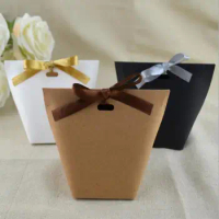50pcs DIY blank kraft paper bag Sen candy bag wedding box packaging birthday party kraft paper bag