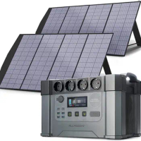 ALLPOWERS Solar Generator 1500W / 2000W / 2400W Portable Power Station (400W Solar Panel Include) for Power outage, Emergency,RV