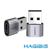 HAGiBiS 海備思USB 公 轉 Type-C 母 轉接頭/轉接器/充電傳輸 二合一