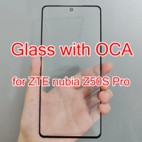 High quality touch screen front outer glass with OCA for ZTE nubia Z50S Pro（Oleophobic coating）