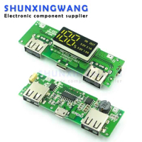 LED Dual USB 5V 2.4A 2A 1A Micro/Type-C USB Mobile Power Bank 18650 Charging Module Lithium Battery Charger Board Circuit Protec