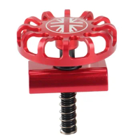 Folding Bike Hinge Clamp Cnc Aluminum Alloy C Buckle for Brompton Bike Hinge Clip Bicycle Accessories,Red