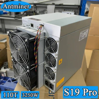 New Antminer S19 Pro, 110Th/s 3250W ASIC Miner, In Stock Fast Delivery