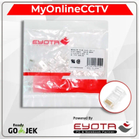 Murah Connector Rj45 Cat6 Eyota Jack Rj 45 Lan Cat6 Plastik Isi 50 20