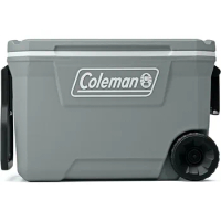 Coleman 316 Series Insulated Portable Cooler with Heavy Duty Wheels, Leak-Proof Wheeled Cooler with 