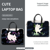PU Laptop Sleeve Bag DIY Laptop Case 12 13 14 15 17 inch Multifunction Handle Bag For Macbook/HP/Asus/Acer/Lenovo Carrying Bag